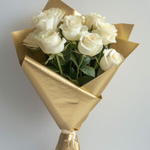 Snow White Roses Bouquet