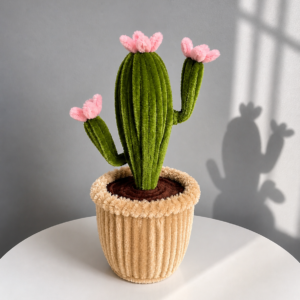 Soft Bloom Cactus Pot
